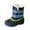 Dark Blue, variant on OWUUcdse Girls Snow Boots, Casual Non-Slip Fleece-lined Comfortable Winter Booties Light Blue Size 10 (Little Kids)