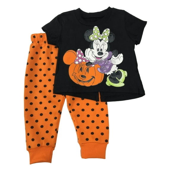 Disney Infant & Toddler Girls Minnie Mouse Halloween Outfit T-Shirt Joggers 5T