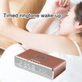 thumbnail image 3 of Reloj de Alarma Digital Multifuncional Reloj de Alarma de Escritorio, Carga Inalámbrica, Auriculares Bluetooth, Cargador de Reloj, Pantalla Digital, Inteligente 10W, Carga Rápida para Teléfonos Móvile, 3 of 6