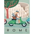 thumbnail image 3 of Wickstrom, Martin 19x24 Black Modern Framed Museum Art Print Titled - Rome, 3 of 5