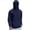 Dark blue, variant on Men's Hooded Sun Shirt Long Sleeve Fishing Shirts Outdoor Swim Hiking Running Workout Rash Guard with Pockets Light Violet L