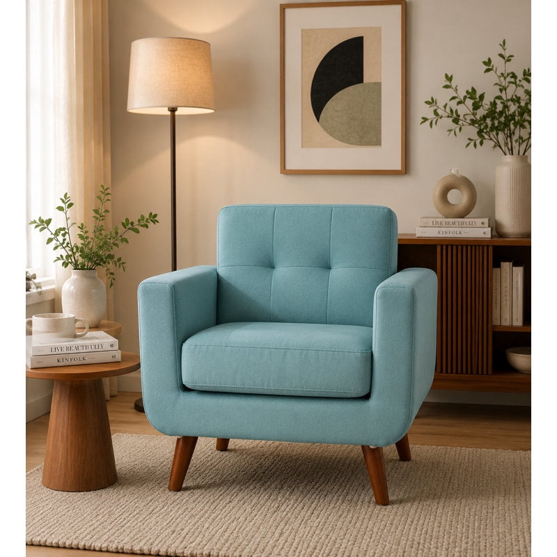 US Pride Modern style linen fabric accent Chair