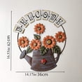 thumbnail image 2 of Bienvenida De Girasol De Metal, Hervidor De Agua, Adornos De Girasol, Corona De Bienvenida Para Puerta, Porche, Decoración De Jardín Moyic HA043058-02, 2 of 6