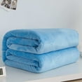 thumbnail image 3 of Jygee Solid Color Flannel Blanket Bed Car Office Sofa Autumn Winter Warm Carpet Air-Condition Room Rugs, 3 of 6