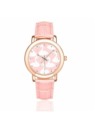 Women's Peugeot Heart Shaped Crystal Watch Pink Rose Gold