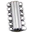 thumbnail image 1 of Sonducket con cierre magnético pequeño, candado decorativo, conectores ligeros convenientes, collar, accesorios de bricolaje para el hogar Ropa, zapatos y accesorios Miscelánea 6 agujeros Blanco K, 1 of 6