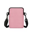 thumbnail image 2 of FUIALDOLG Stretch Polyester Crossbody Purse with Pockets Portable Crossbody Bags for Travel, Pink Santa Claus Theme Shoulder Purse, 2 of 8