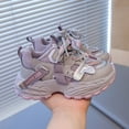 thumbnail image 5 of Toddler Boys Kids Running Shoes Winter Warm Platform Slip On Sneakers Comfortable Fleece Lined Lace Up Casual Shoes Purple Size 13.5 Little Child, 5 of 7