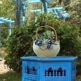 thumbnail image 4 of MesaSe Ceramic Plant Pot Rattan Handheld Succulent Pots Planter For All Indoor Plants Flowers, 4 of 9