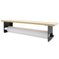 thumbnail image 6 of 24'' Paper Roll Cutter Wall Mounted Kraft Paper Dispenser Cutter Wood Floating Shelf, 6 of 12