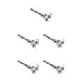 thumbnail image 3 of xinxixnxx Premium Acier Inoxydable Mâchoire Écrou Ouvert Remplacement Tourniquet Rigging Vis Argent M5 5Set, 3 of 6