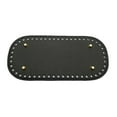 thumbnail image 1 of Cojín moldeador inferior de bolso de cuero PU 60 agujeros 4 uñas para bolso tejido a mano Negro Sunnimix Inserto inferior de asas, 1 of 8