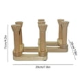 thumbnail image 3 of YIMWNYI Foldable Wooden Cup Drained Storage Rack for Kitchen, Detachable Cup Organizer, Space-Saving Cup Holder, Non-Slip Design, Beech Wood Construction, Versatile Draining Solution, 3 of 6
