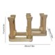 thumbnail image 2 of Estante de almacenamiento de desagüe de taza desmontable plegable de madera | Organizador de cocina caqui de madera de haya | Soporte portátil antideslizante para vasos, tazas, vasos de cerveza |, 2 of 5