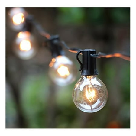 Brightown 100Ft G40 Globe String Lights with Clear Bulbs-UL Listed for Indoor/Outdoor Commercial Use
