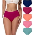 thumbnail image 1 of Brief Underwear Wirarpa de algodón posparto para mujer, paquete de 5, 1 of 6