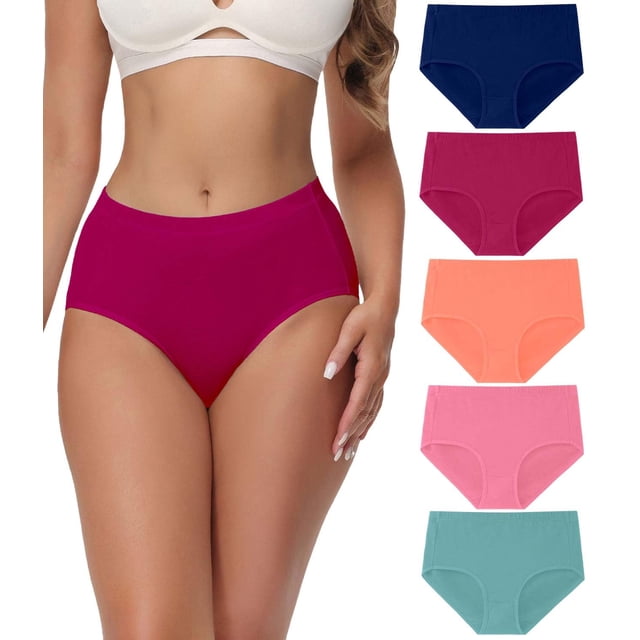 Brief Underwear Wirarpa de algodón posparto para mujer, paquete de 5