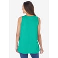 thumbnail image 2 of Woman Within Plus Size Embroidered Crewneck Tank, 2 of 6