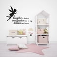 thumbnail image 3 of Cute Tinkerbell Silhouette - Laughter IS Timeless Imagination Has No Age Tinkerbell Quote Vinyl Wall Art Wall Decal Wall Sticker Home Decoration Design Kids Girls Room Wall Décor Size (20x20 inch), 3 of 3