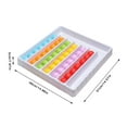 Weerihhol Color Sorting Game Board Game Portable Puzzle Rainbow Sensory