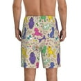 thumbnail image 3 of Kdxio Colorful Poodle Dog Print Mens Sleep Shorts Bottoms Soft Comfy Pajama Wear Pants with Drawstring Pockets, 3 of 7