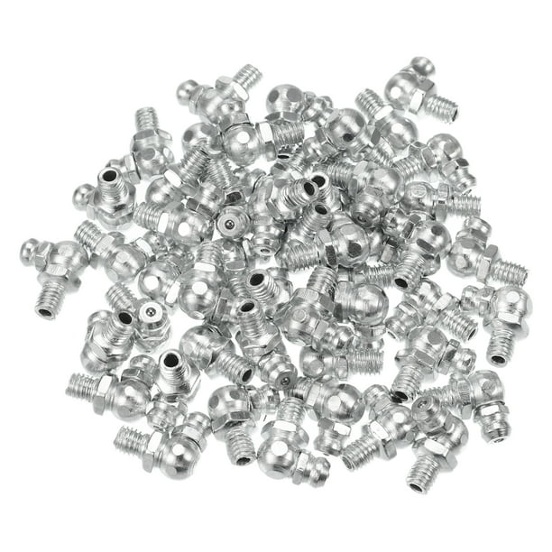 50 piezas M6x1 boquilla de engrase 90 grados Unique Bargains Acero galvanizado para coche camión automotriz