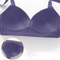 thumbnail image 4 of Bixock Wireless Bra for Women No Underwire Stripe Print Hook Closure Soft Lift Support Wide Straps For Mature Women Everyday Women Under Wear, 4 of 7