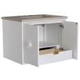 thumbnail image 5 of 31 in. Single Wooden Vanity  White with White Concrete Top Rectangle Sink, 5 of 10