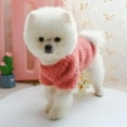 thumbnail image 4 of Pet Dog Clothes Plush Round Neck Warm Winter Flowers Sweater Winter Warm Fleece, 4 of 6