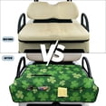 thumbnail image 5 of SEANATIVE Universal Golf Cart Seat Covers Towel Blanket, Portable Club Car Accessories with 4 Pockets, Compatible with 2-Person Golf Carts, St. Patrick's Day Decor, Green Shamrock Clover Leaf, 5 of 7
