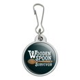 thumbnail image 1 of Wooden Spoon Survivor Funny Jacket Handbag Purse Luggage Backpack Zipper Pull Charm, 1 of 4