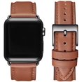 thumbnail image 1 of Correas cuadradas compatibles con Apple Watch Band 38 mm 40 mm 42 mm 44 mm, correa de repuesto de cuero genuino premium para iWatch Series 6/5/4/3/2/1, iWatch SE Xemadio CJWUS-4588, 1 of 7