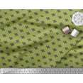 thumbnail image 3 of Soimoi Green Cotton Jersey Fabric Plus Sign Geometric Print Fabric by the Yard 58 Inch Wide, 3 of 3
