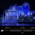 thumbnail image 3 of Blue White Christmas Mini Lights, 32.5FT 100 LED Clear Bulbs String Lights with 16 Light Modes, Fairy Lights Plug in for Outdoor Xmas Trees Garland Wreath Holiday Decorations, 3 of 5