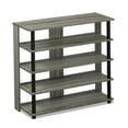 thumbnail image 3 of Furinno Turn-N-Tube 5 Tier Wide Wood Shoe Rack Shelf Organizer, French Oak Grey, 3 of 6