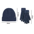 thumbnail image 2 of Winter Warm Beanie Hat Touchscreen Gloves Set, 2 of 5
