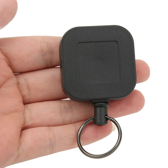 Retractable Key Chain, Stainless Steel Wire 2Pcs Retractable Keychain Long Life Span Dirt Resistant For Household