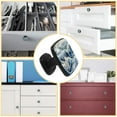 thumbnail image 5 of 4 Pcs Cabinet Handle Drawer Pulls Seagull Knobs with Screws Square Furniture Office Cabinet Knob Decoration, 5 of 7