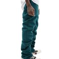thumbnail image 5 of jjayotai Mens Sweatpants, Linen Stacked Flared Sweat Pants, Peasant Loose Fit Casual Hip Hop Wide Leg Pant, Outdoor Athletic Bell Bottom Trousers Blue XXXL, 5 of 8