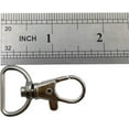 thumbnail image 3 of 20 Pack,Premium Metal Lobster Claw Clasps , Key Chain Hooks ,Wide 3/4 Inch D Ring - 360° Swivel Trigger Snap Hooks for Lanyard and Sewing Projects (Silver-3/4), 3 of 5