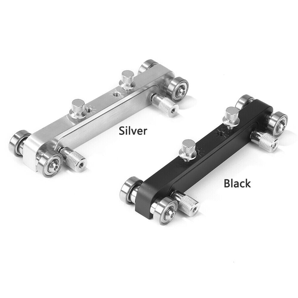 Becikitc Adjustable Guitar Nut & Saddle Sander Tool, Aluminum Alloy Luthier Leveling Grinder, Black