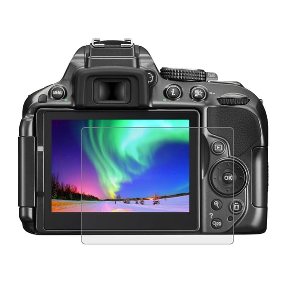 QKOO 2.5D 9H Tempered Glass Film for Nikon D5300, Compatible with Nikon D5300 / D5500 / D5600, /