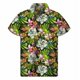 thumbnail image 5 of Camisa hawaiana con estampado 3D de palmeras tropicales para hombre, camisas con botones de frutas y plantas, blusa hawaiana de manga corta con solapa de gran tamaño para verano y playa, 5 of 5
