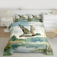 thumbnail image 2 of Feelyou Rustic Wildlife Duck Twin Comforter Sets, Nature Scenery Bedding Set, 2-Piece, 2 of 8