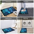 thumbnail image 6 of Goofa 16"x24" Inches Futuristic Blue Light Wolf Doormats for Outdoor Entrance - Non-Slip Welcome Mat, Heavy Duty Door Mats Outdoor, Spring Doormat, 6 of 9