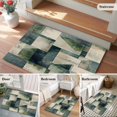 thumbnail image 5 of 2x3 Ft Entryway Area Rug, Sage Green Geometric Kitchen Rug Runner Washable Floor Mat, Vintage Teal Modern Abstract Art Non Slip Indoor Door Mat Throw Carpet for Bathroom Living Room Bedroom, 5 of 8