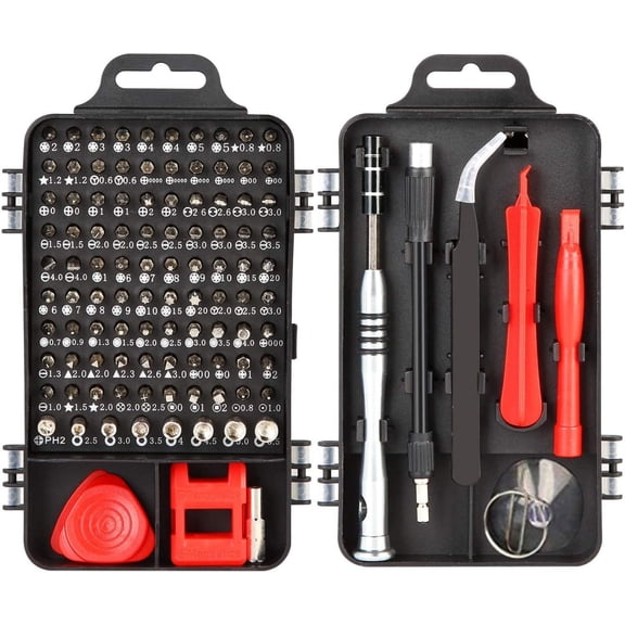 Precision Screwdriver Set 110 Pcs, Magnetic Repair Kit for Phone Laptop Watch Glasses