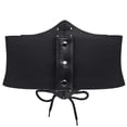 thumbnail image 2 of Lace Up Corset Waspie Waist Belt with Snap Fastener, 2 of 6