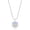 opal, variant on Tarien Diamond Castle Opal Heart Necklace For Women Friendship Necklaces BFF Birthday Christmas Valentine's Day