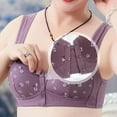thumbnail image 4 of Women's Non Ring Non Marking Back Lifting Breasts Gathered Underwear Soft Skin Friendly Front Open Buckle Bra 4 PC, 4 of 7